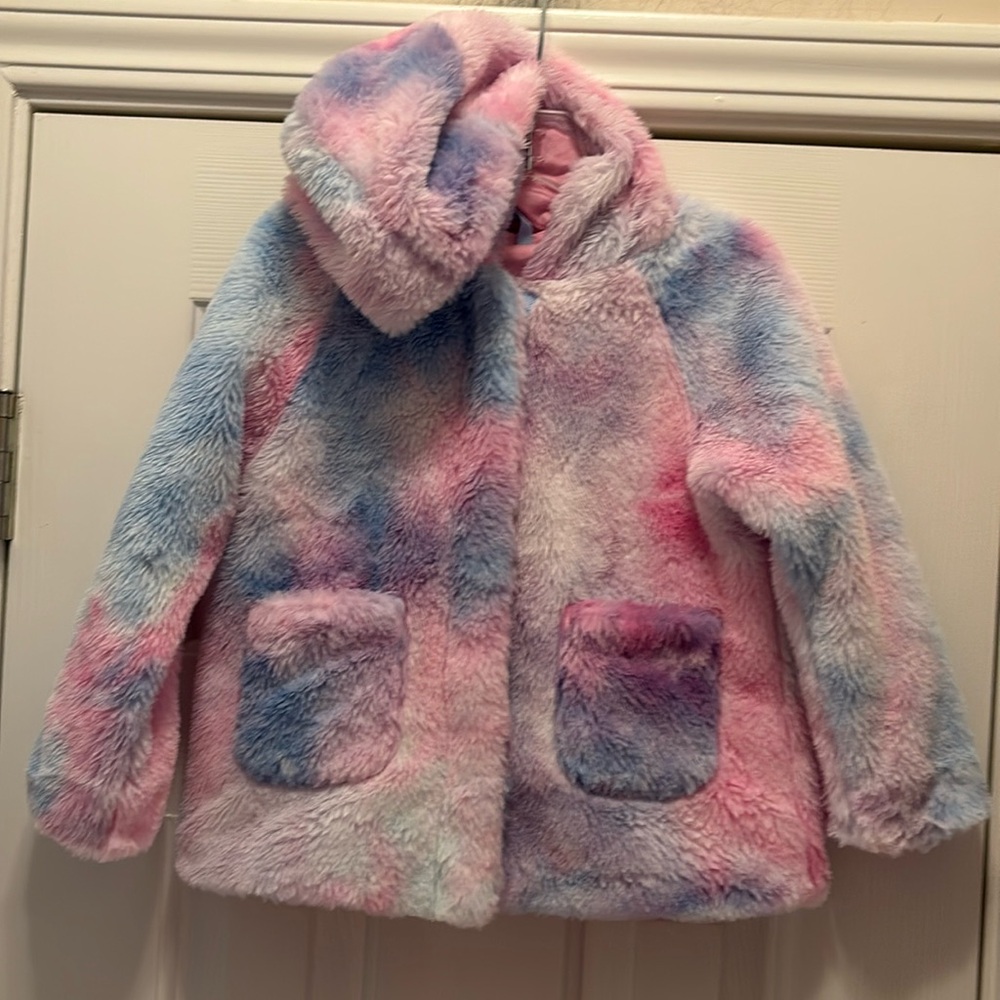 NWOT Cat & Jack fuzzy fleece jacket